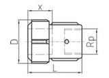 FISCHER GEORG FITTINGS Primofit Transition Piece with Internal Thread, 1" for Steel Pipes, black – 775217053