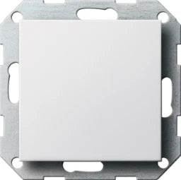 GIRA Blank cover with support ring System 55 pure white glossy – 026803