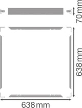 LEDVANCE SURFACE MOUNT KIT VALUE 625 SURFACE MOUNT KIT H70 VAL – 4058075402867