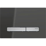 GEBERIT GE Sigma50 Flush Plate, 2-volume, Smoked Glass Mirrored, Square – 115.788.SD.2