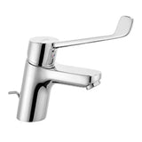 KLUDI Kludi Pure & Easy Care Single-Lever Basin Mixer with Clinic Lever, chrome – 372870565