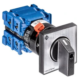 KRAUS&NAIMER Changeover switch with 0.1-pole, 60°, central mounting Ith=20A, P=5.5 kW(AC3,400V AC), 2x2.5 mm² - 70009145