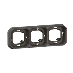 LEGRAND FR UP 3-gang horizontal and vertical support frame, color: anthracite – 069608L