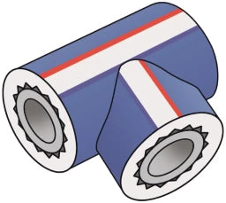 KE KELIT KE30-LX4 KE PP-RCT LX Equal Tee 20 Insulation 4mm – 2561541