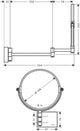 HANSGROHE HG Shaving Mirror AddStoris chrome - 41791000