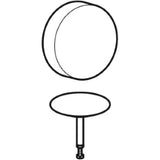 GEBERIT GE Fertigbauset Badewannenablauf d52mm, mit Drehbetaetigung, chrom  – 150.281.21.1