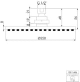 STEINBERG Steinberg Rain Shower Ø 250x8 mm – 100 1686