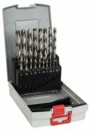 BOSCH POWER TOOLS PRO Metal HSS-G Twist Drill Bit Set, 19-piece – 2 608 587 013