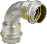 VIEGA Viega Elbow 90 Degree SC Sanpress Inox G 0216 for Gas in 22 mm Stainless Steel – 485 801