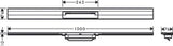 HANSGROHE HG RainDrain Flex Duschrinne 1000 mm kürzbar für Wandmontage MSW   – 56053670