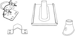 TRIAX Mast-Zubehör-Set für Rohre mit Ø 48 - 50 mm -  – 140409
