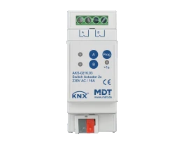 MDT KNX Schaltaktor C-Last 2fach 16 A REG   – AKS-0216.03