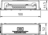 OBO Potentialausgleichsschiene 188mm Messing grau  – 5015073