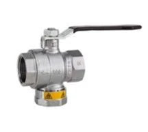 BEE G Filterkugelhahn Messing verchr. Hebel 992M.0-1" IG/IG PN16 mit Magnet  – 300202519025