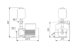 GRUNDFOS Booster System CMBE3-62 – 98374701