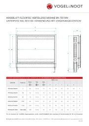 VOGEL&NOOT VN-FLOORTEC Manifold Cabinet H 750 mm 5-7 C Underfloor, RAL9010, for apartment no. – F9CFS07A7507070