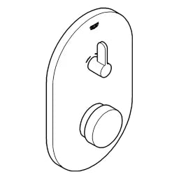 GROHE Grohe Eurosmart CS Self-Closing Shower Faucet, with mixing, chrome – 36 321 000