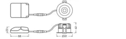 LEDVANCE SPOT FIX 8W 930 PS DIM IP44 WT  – 4058075799547
