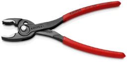 KNIPEX TwinGrip front-grip pliers, polished, dipped, 200 mm – 82 01 200
