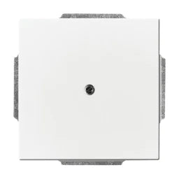 BUSCH-JAEGER Blank cover plate with support ring, various design ranges, studio white – 2CKA001710A3161