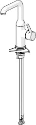 HANSA Hansa EH-M.WT-Batt.HANSAVANTIS Style Ausld. 147 chrom  – 5455 2207