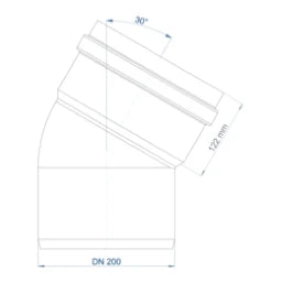 POLOPLAST PO Bend POLO-KAL NG DN 200/30Degree – 02962