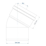 POLOPLAST PO Bend POLO-KAL NG DN 200/30Degree – 02962