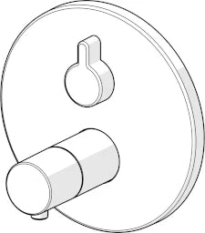 HANSA Hansa Varox Pro Final Installation Set for Shower Mixer, Round Escutcheon, Chrome – 4057 9083