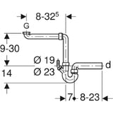 GEBERIT GE Sink drain connector, 1-piece 152889 – 152.889.11.1