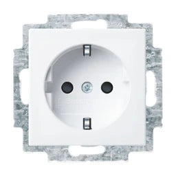 BUSCH-JAEGER Socket with Child Protection Balance SI alpine white – 2CKA002013A5379