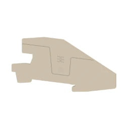 WEIDMÜLLER Abschlussplatte (Klemmen), dunkelbeige, Höhe: 102.9 mm, Breite: 2 mm, V-0, Wemid  – 2668960000