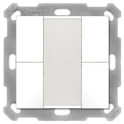MDT Taster 55 4-fach, Reinweiß glänzend  – BE-TA5504.G2