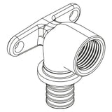 REHAU REHAU Wall bracket RAUTITAN RX+ 20 - Rp 1/2 short - 14563591001