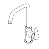 KLUDI Kludi Pure&Solid Basin mixer with lateral control – 340250575