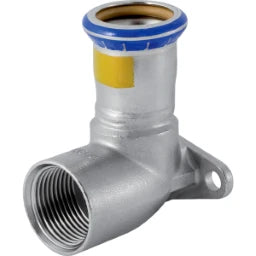 GEBERIT GE Mapress Stainless Steel Gas Connecting Elbow 90 Deg. d18mm x Rp1/2 - 34137