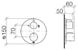 DORNBRACHT Dornbracht UP-Thermostat mit 2 Weg Mengenregulierung   – 36 426 970-00