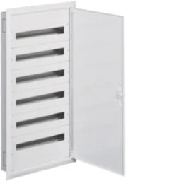 HAGER Field Distribution Board Flush-Mounted, FW2, SKI, 6x24 Modules – FW624F
