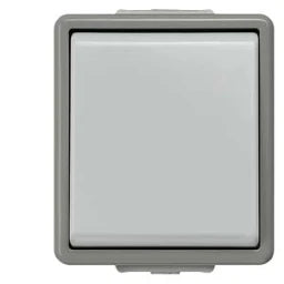 SIEMENS Universal Aus- und Wechselschalter DELTA fläche IP44 AP dunkelgrau/hellgrau   – 5TA4706