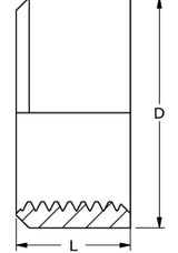 NORDS Nords Weld Sleeve R-203 1/2" Mat. 1.4404 / 316L – 11-0203-04