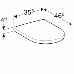 GEBERIT SANITAER Geberit iCon WC Seat with Lid, white – 574120000