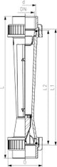 FISCHER GEORG GF Floating Body-DFM 335 PVC-U/EPDM d 32 Scale 100-1000 l/h - 199335001