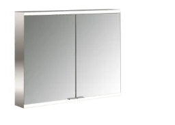 EMCO Emco Passion Coll.1 Lighted mirror cabinet surface-mounted, 2-door, 800 mm aluminum. – BPPABME1LS2