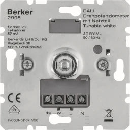 BERKER DALI Rotary Potentiometer with Power Supply tunable white Up – 2998