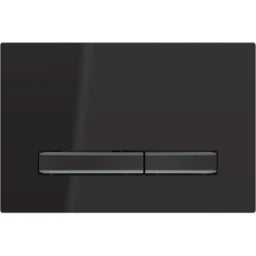 GEBERIT GE Betaetigungspl. Sigma50 2-Mengen schwarzchrom schwarz, square   – 115.671.DW.2