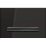 GEBERIT GE Betaetigungspl. Sigma50 2-Mengen schwarzchrom schwarz, square   – 115.671.DW.2