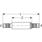 GEBERIT GE Mepla Long Coupling Repair RG d40mm – 605.575.00.5