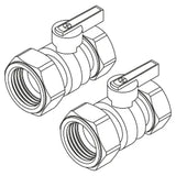 REHAU REHAU Ball Valve Set G1 for HKV / HKV-D Stainless Steel – 12081221001