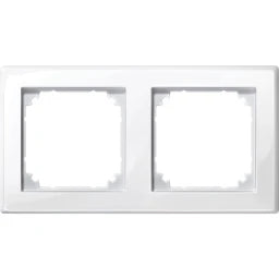 MERTEN M-SMART frame, 2-gang, polar white glossy – 478219