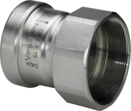 VIEGA Viega Sanpress Inox XL Übergangsstück 2312XL d 76,1 mm x IG 2 1/2" Edelstahl   – 619 961