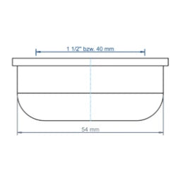 POLOPLAST PO Steckdichtung POLO-KAL 1 1/2", Alt Da 54mm   – 02379